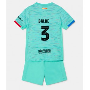Barcelona Alejandro Balde #3 Replika Babytøj Tredje sæt Børn 2023-24 Kortærmet (+ Korte bukser)